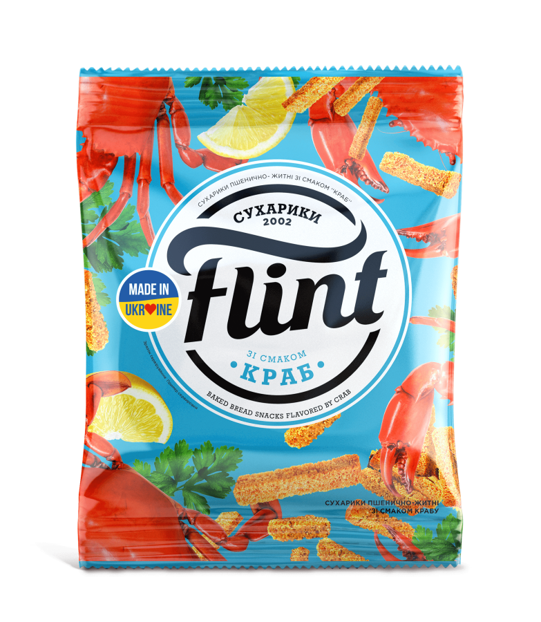 'FLINT' WHEAT- RYE TOAST CRAB FLAVOR 70g – Good Food